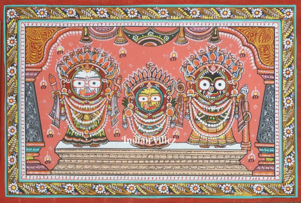 Jagannath Suna Besha Pattachitra Painting For Home Wall Art Decor